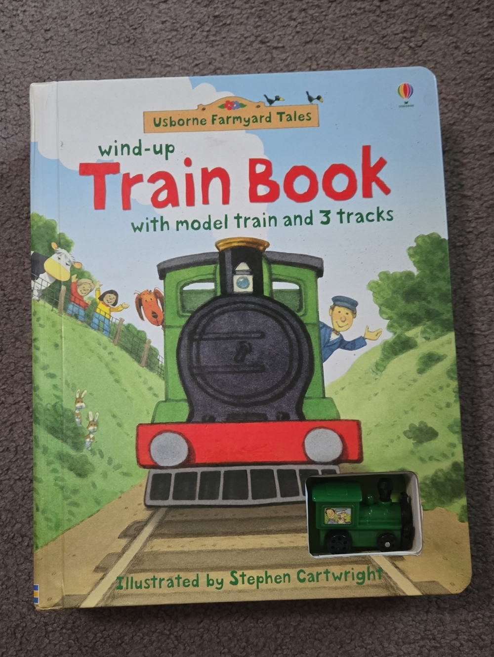Usborne Green Wind-Up Train Book